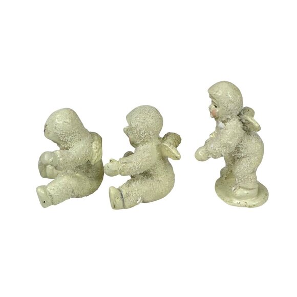 Dept 56 Snowbabies Miniatures Tumbling In The Snow Handpainted Pewter Figurines - Picture 11 of 16
